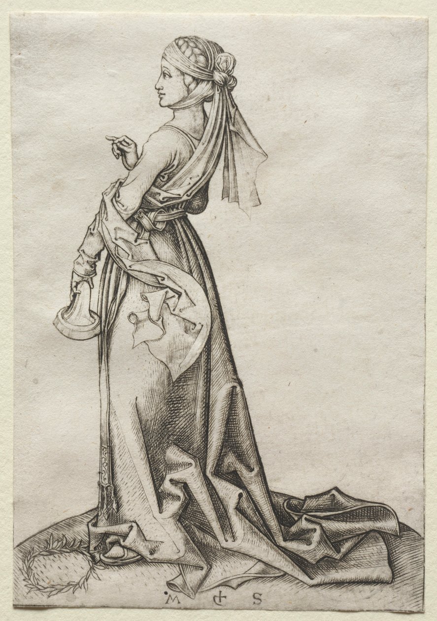 La première des vierges folles - Martin Schongauer