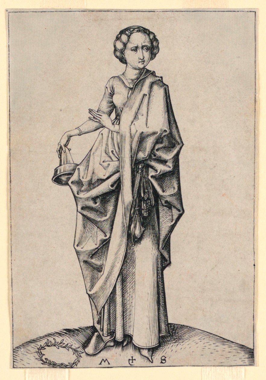 La quatrième vierge folle - Martin Schongauer