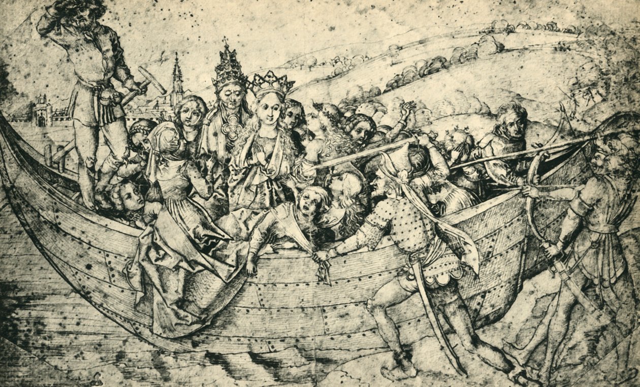 Le martyre de Sainte Ursule et de ses compagnes, vers 1450, 1943 - Martin Schongauer