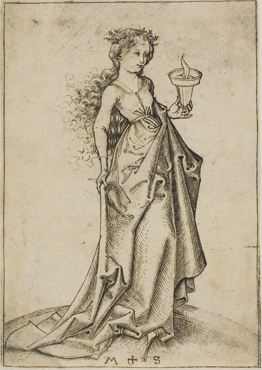 La deuxième vierge sage - Martin Schongauer
