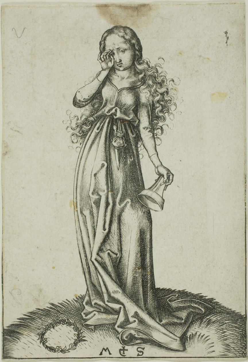 La troisième vierge folle - Martin Schongauer