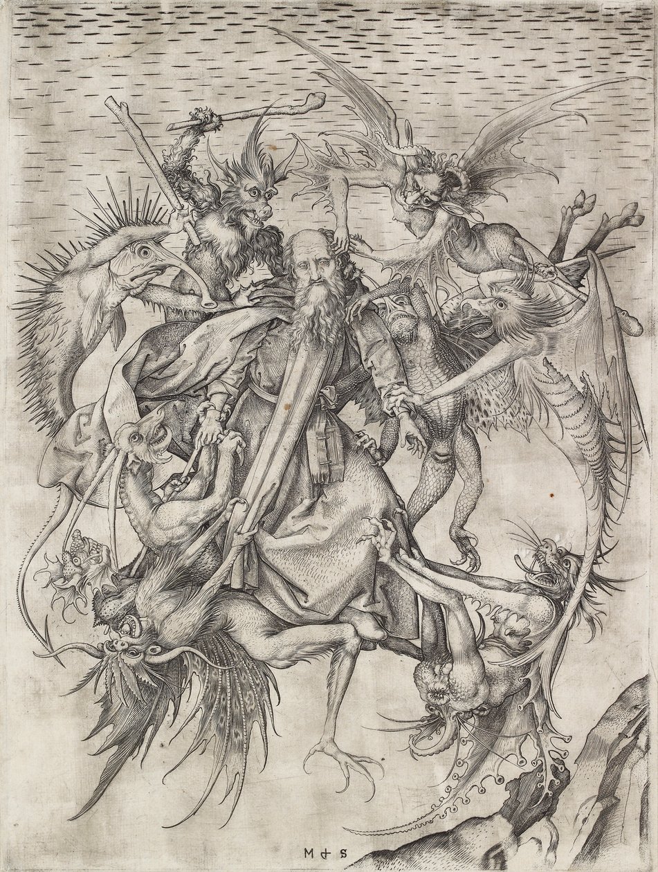 Les Tribulations de Saint Antoine, fin du 15ème siècle - Martin Schongauer