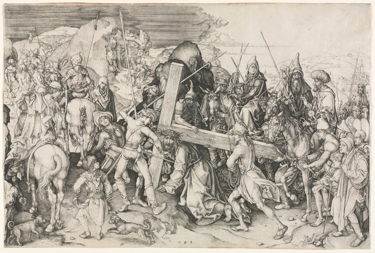 Le portement de la croix - Martin Schongauer