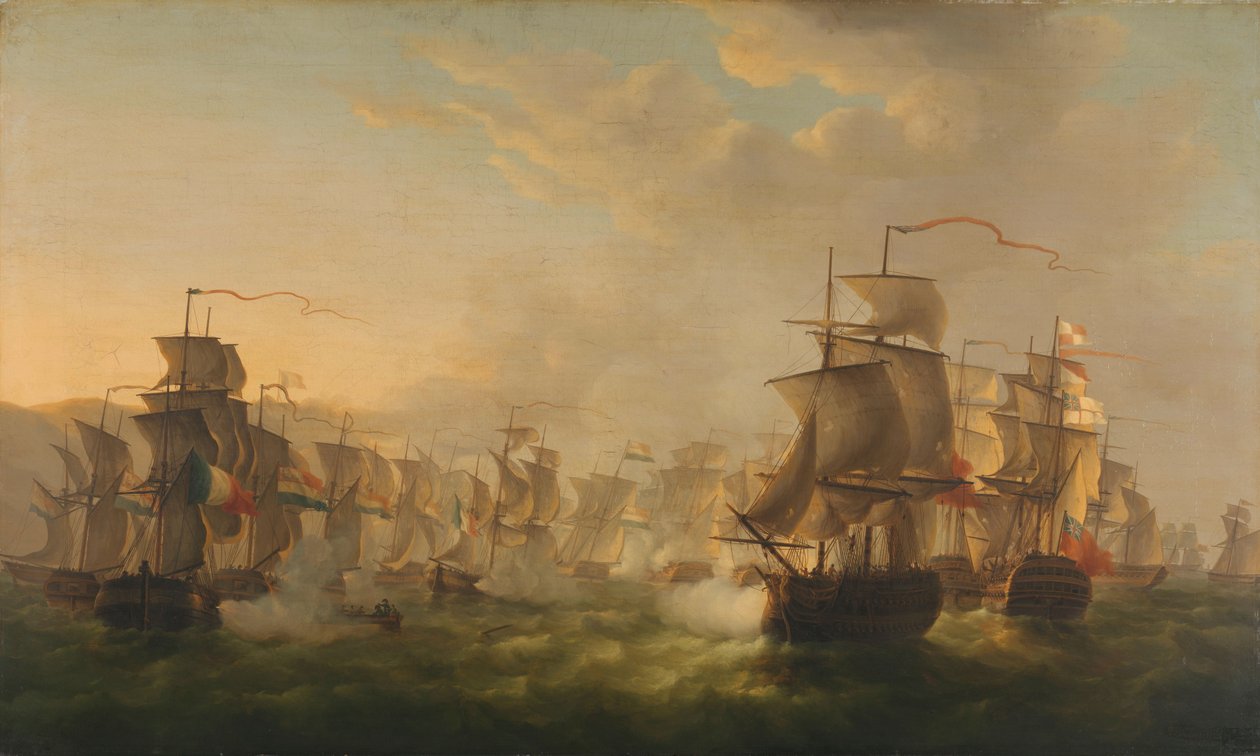 Affrontement des flottes néerlandaise et britannique près de Boulogne - Martin Schouman