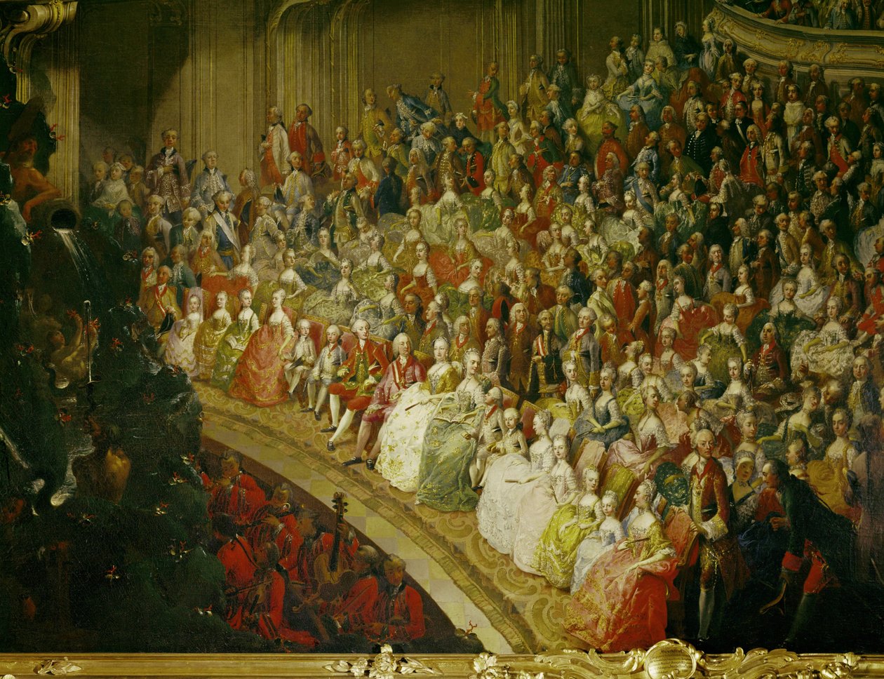 Concert de mariage à ... (huile sur toile) - Martin van Mytens or Meytens