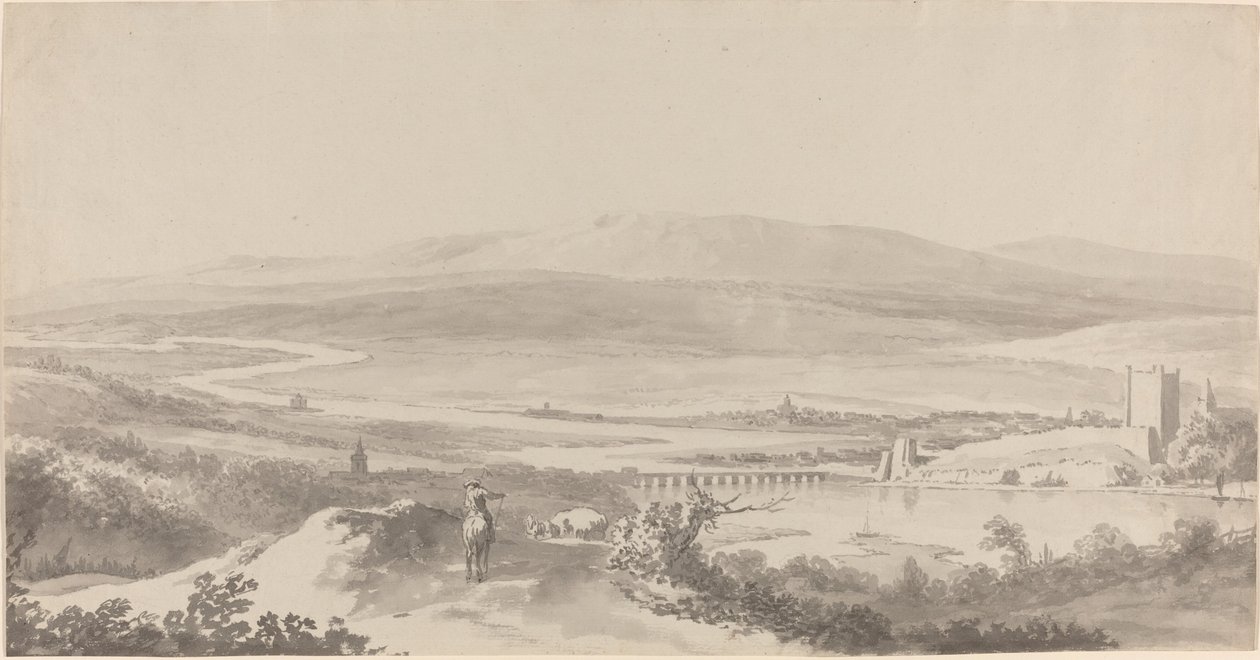 Panorama du Danube près de Grinzing - Martin von Molitor