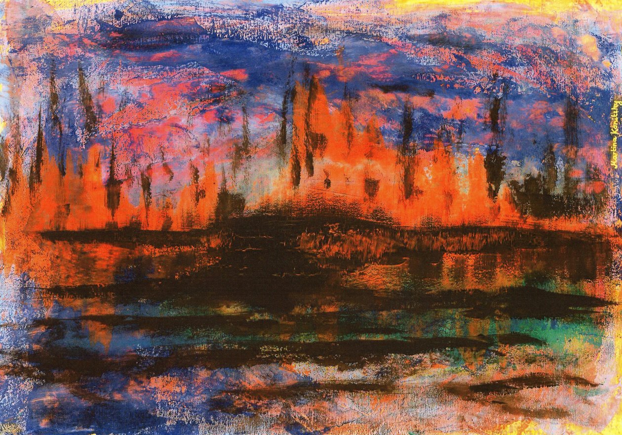 Reflets du soir sur l
