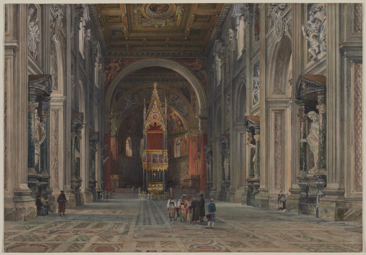 Intérieur de San Giovanni in Laterano, Rome - Martino del Don