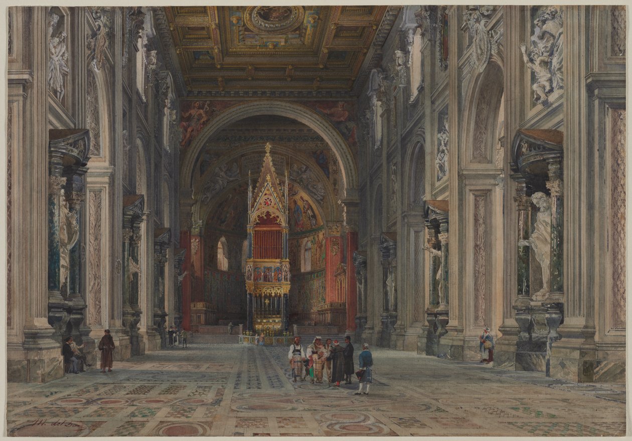 Intérieur de San Giovanni in Laterano, Rome - Martino del Don
