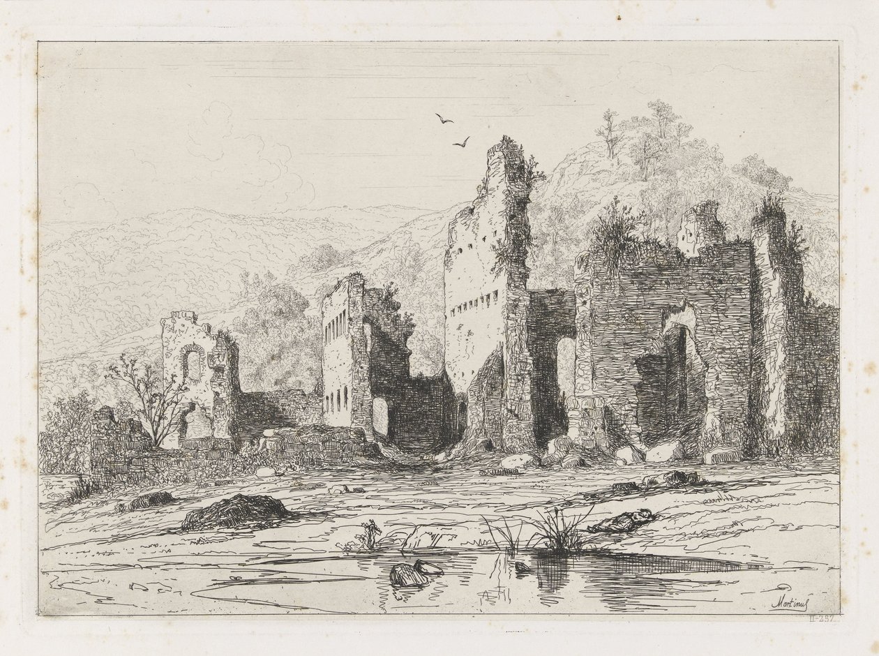 Ruine du château de Brandenbourg - Martinus Antonius Kuytenbrouwer jr.