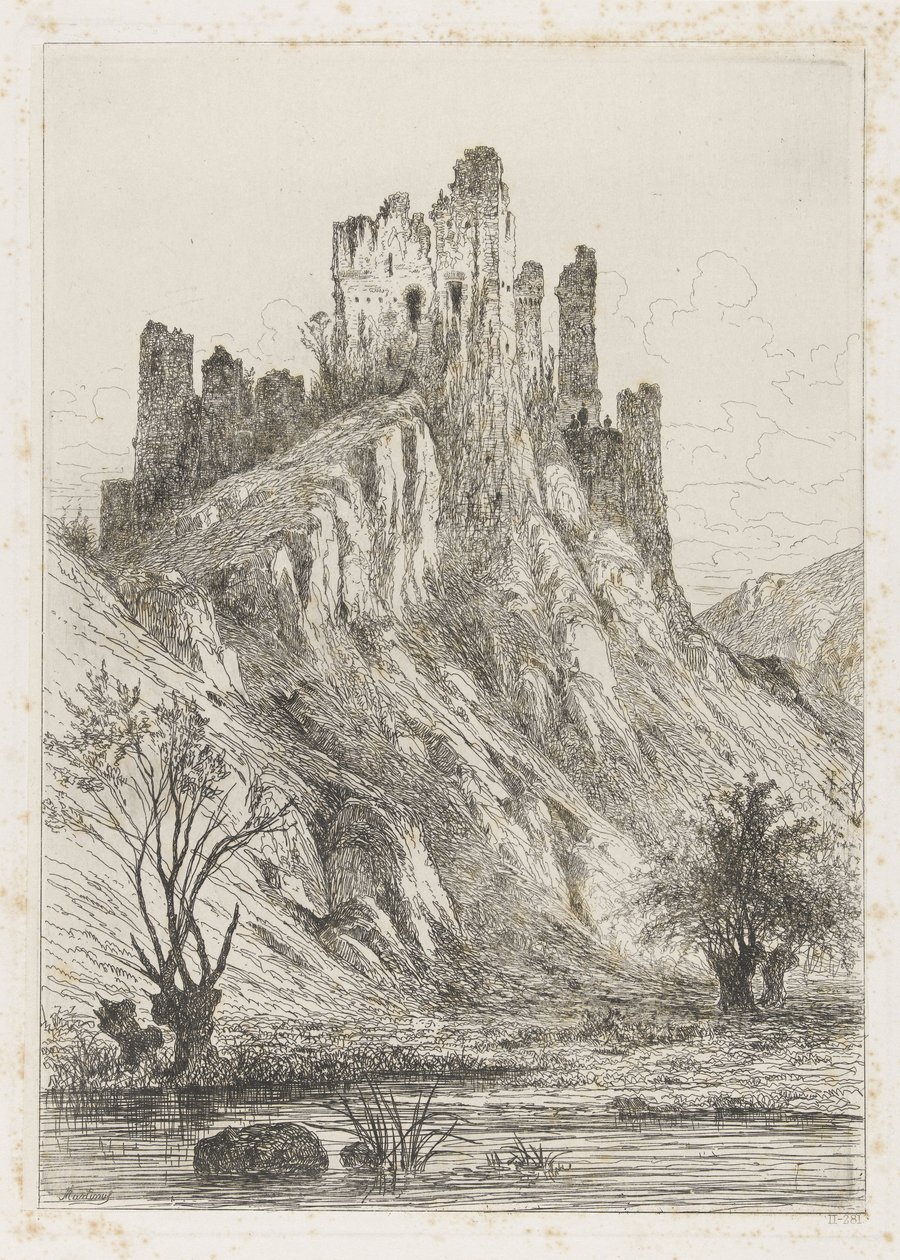 Ruine du château de Montaigle - Martinus Antonius Kuytenbrouwer jr.