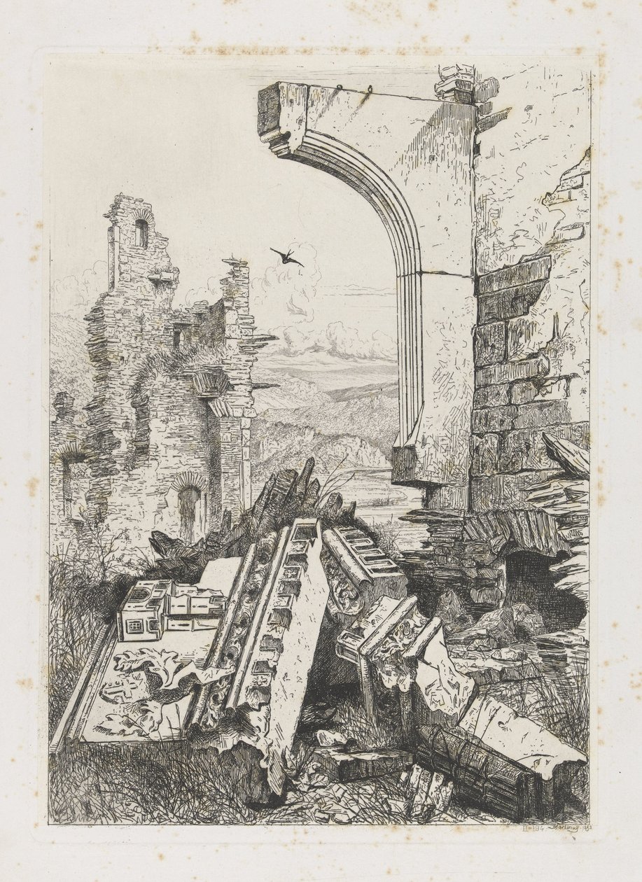 Ruine du château de Bourscheid - Martinus Antonius Kuytenbrouwer jr.