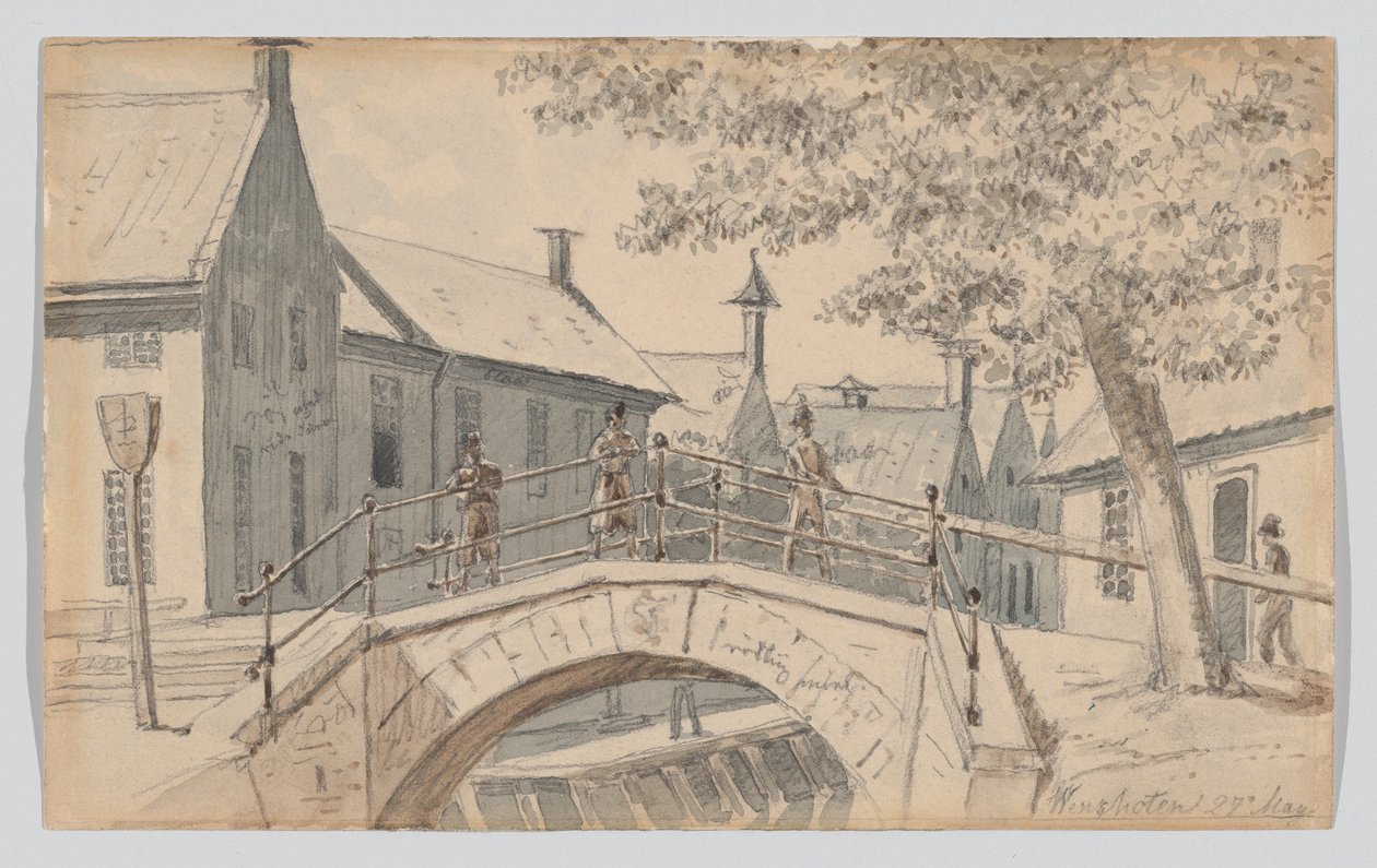Un pont sur un canal à Winschoten - Martinus Rørbye