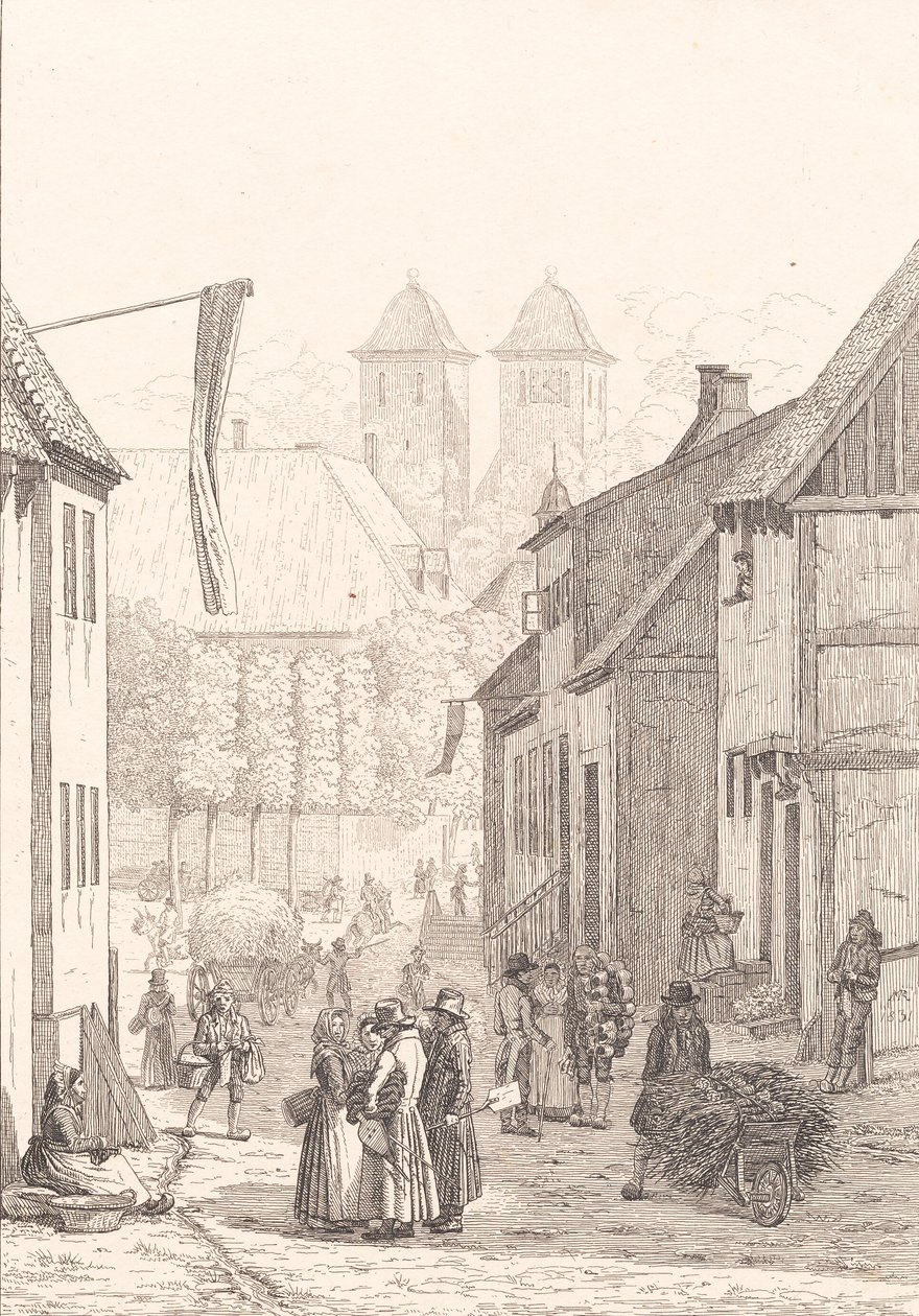 Un jour de marché à Viborg - Martinus Rørbye