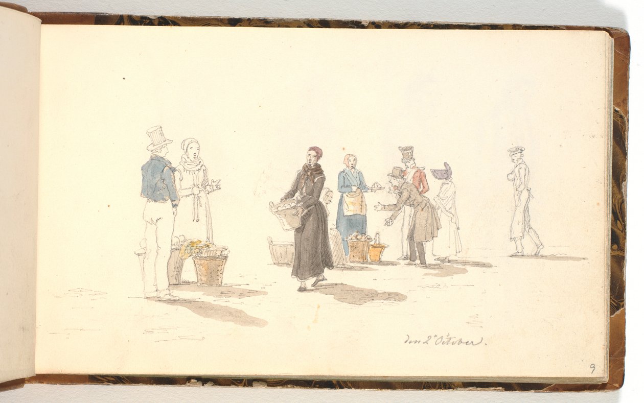 Marchands de fruits - Martinus Rørbye