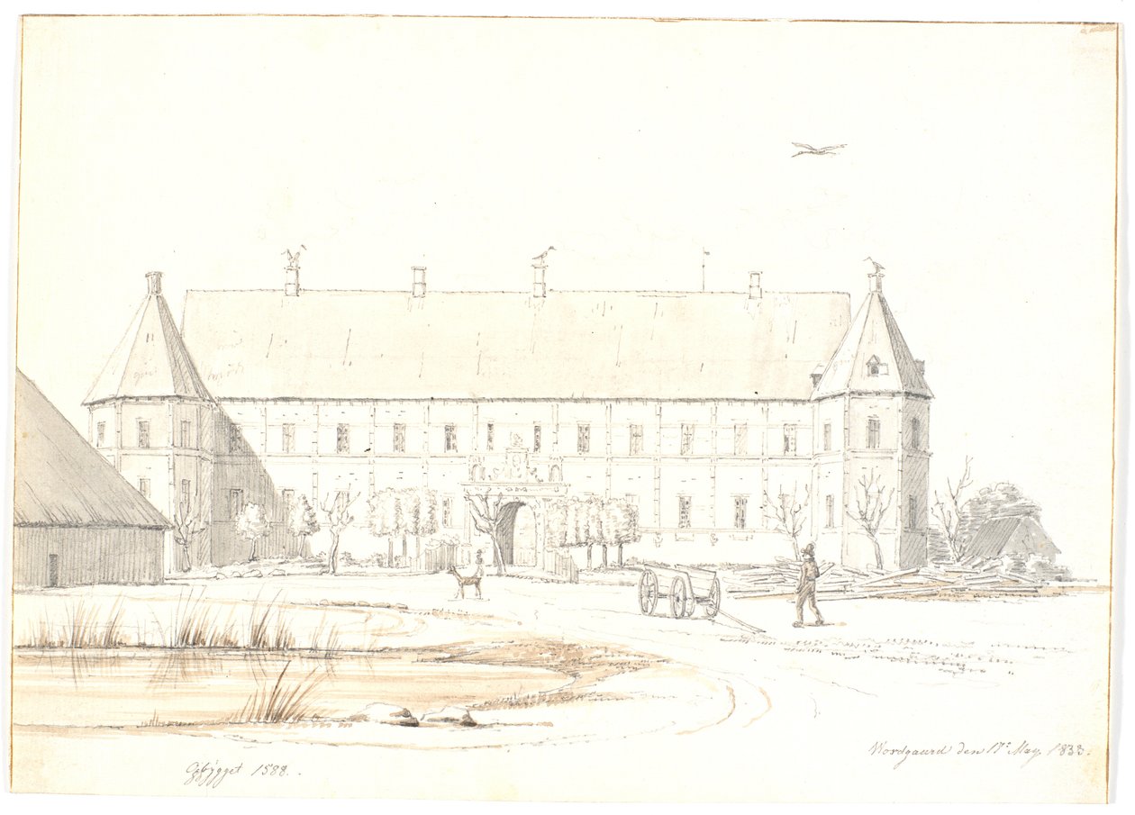 Le manoir de Voergaard - Martinus Rørbye