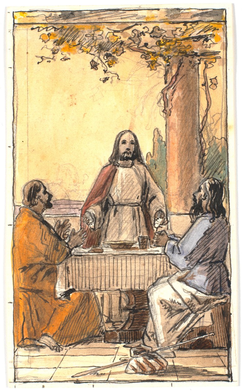 Le Christ et les deux disciples à Emmaüs - Martinus Rørbye