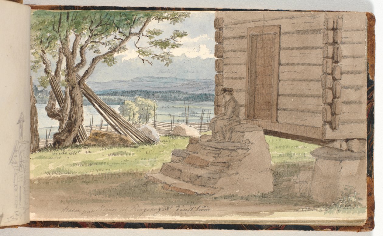 Paysage avec chalet de montagne - Martinus Rørbye