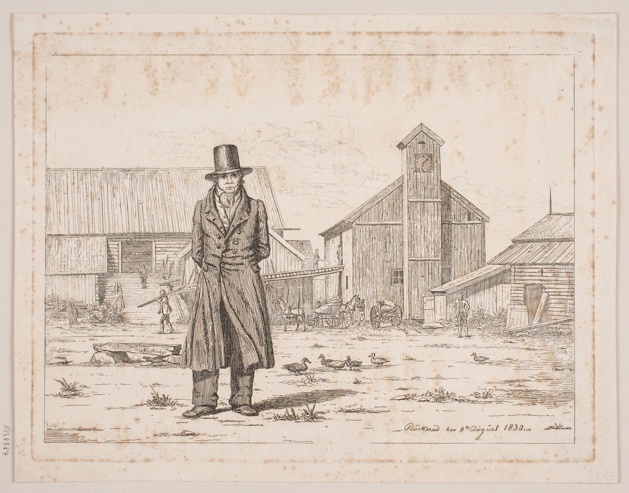 Peter Collet, de la fonderie de cuivre de Buskerud, en Norvège - Martinus Rørbye