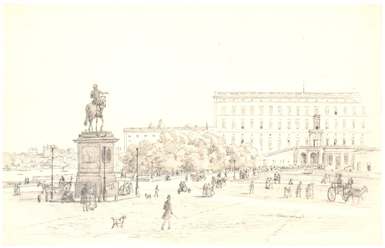Le château de Stockholm - Martinus Rørbye