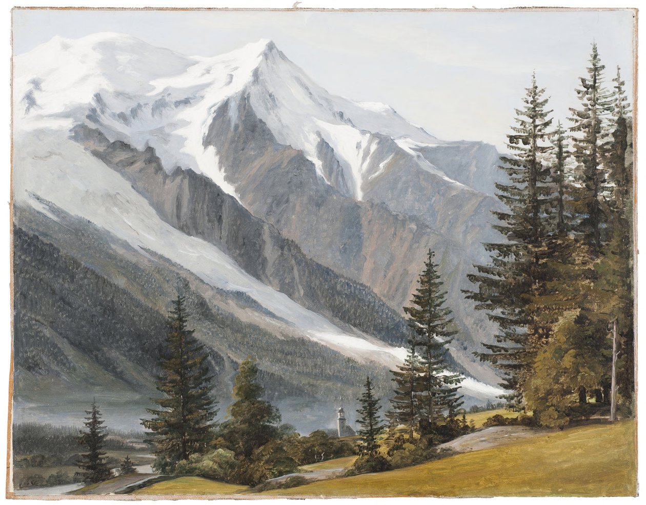 Vue de Chamonix-Mont-Blanc - Martinus Rørbye