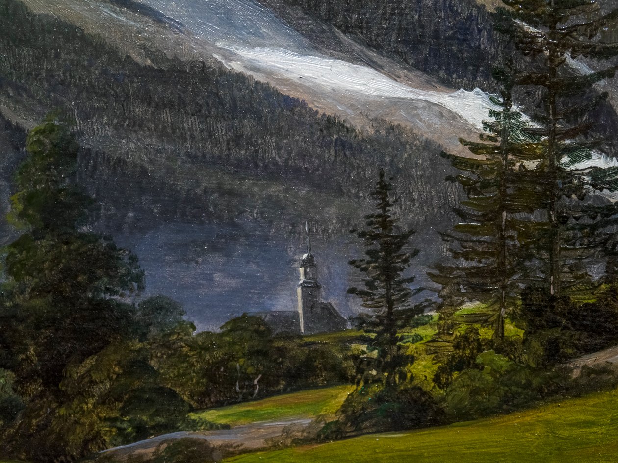 Vue sur Chamonix et le Mont Blanc - Martinus Rorbye