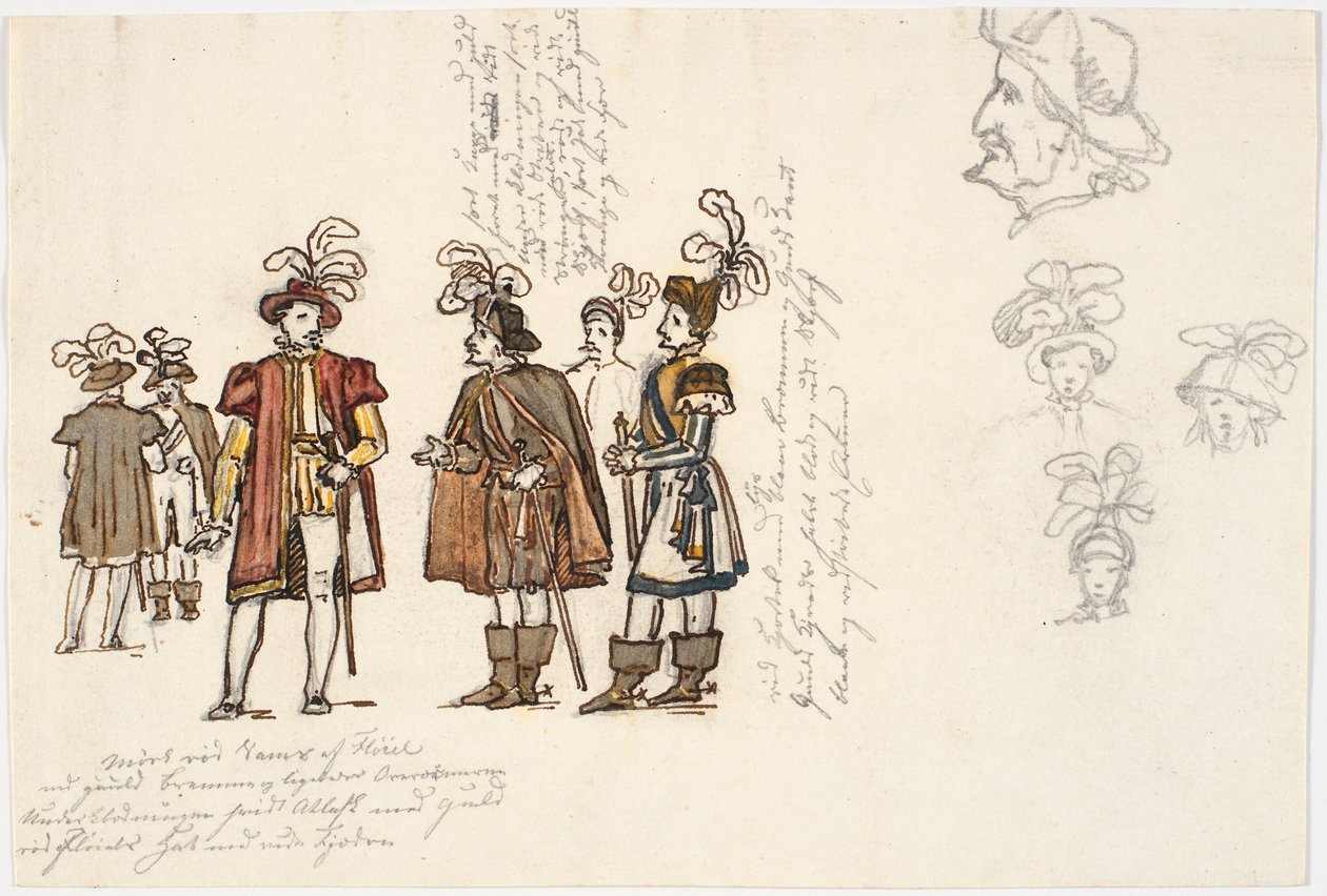 Études de costumes - Martinus Rørbye