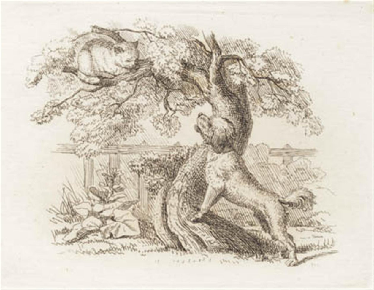 Illustration de "Halvhundrede Fabler for Børn" de Hey - Martinus Rørbye