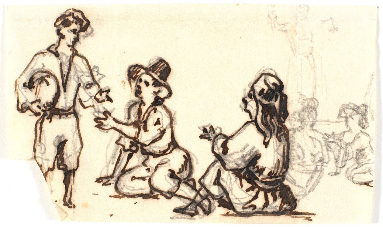 Esquisses de figures italiennes - Martinus Rørbye