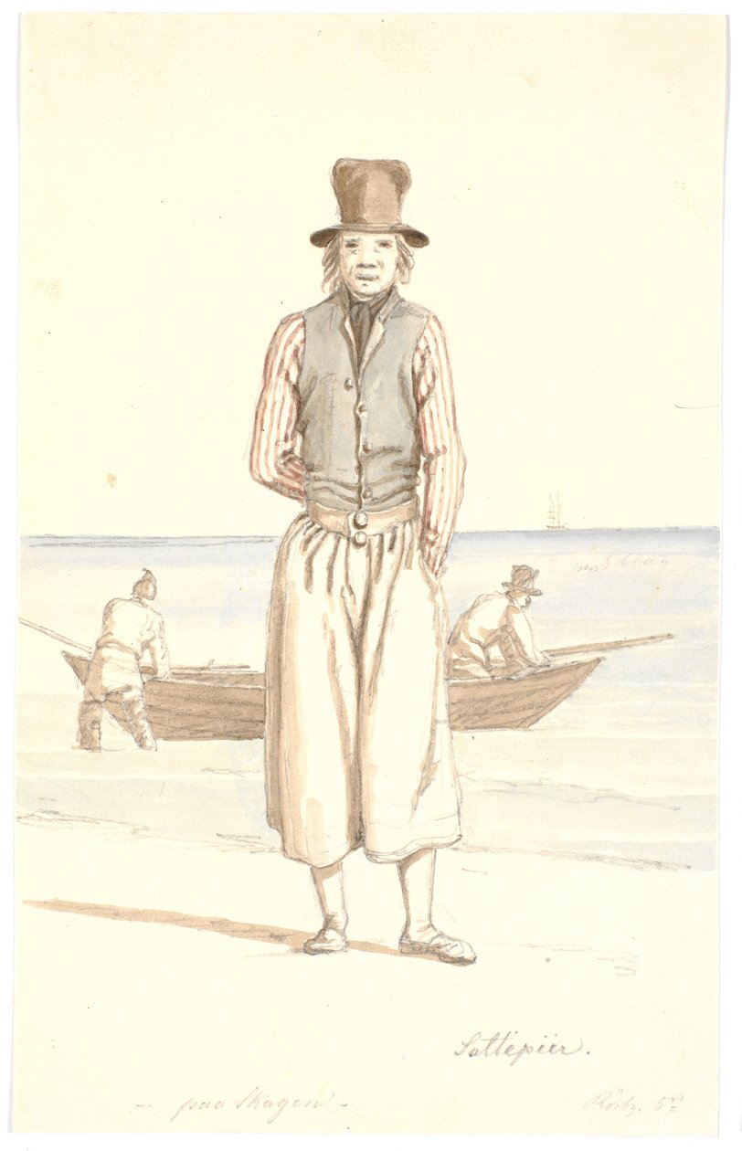 Saltepeer à Skagen - Martinus Rørbye