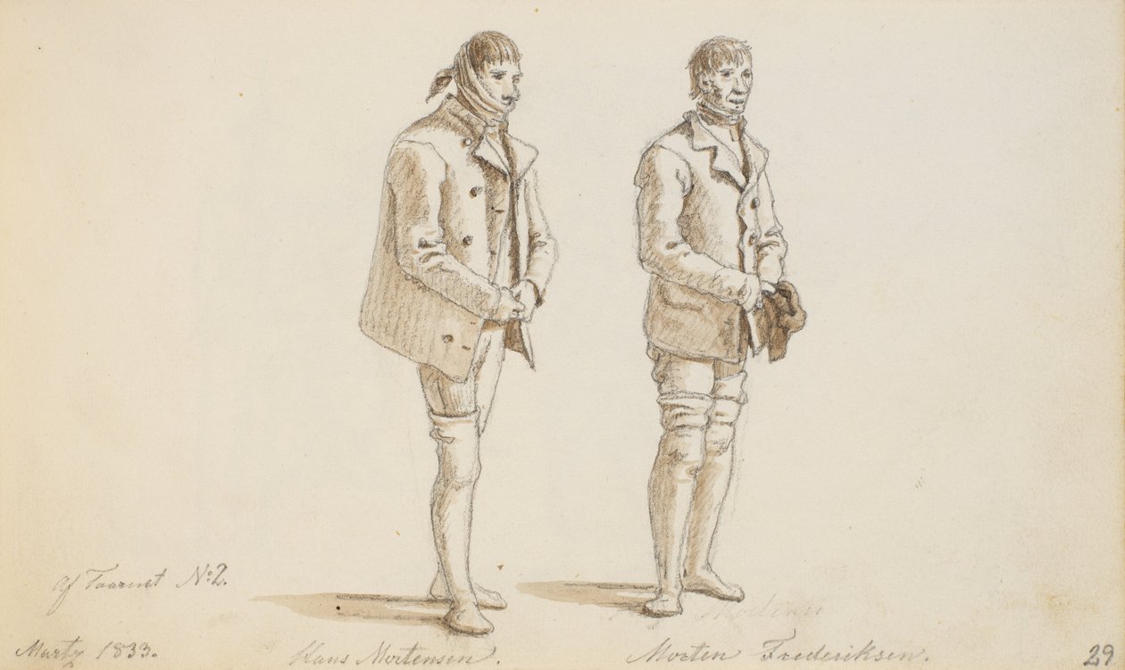 Deux prisonniers de la maison de correction - Martinus Rørbye