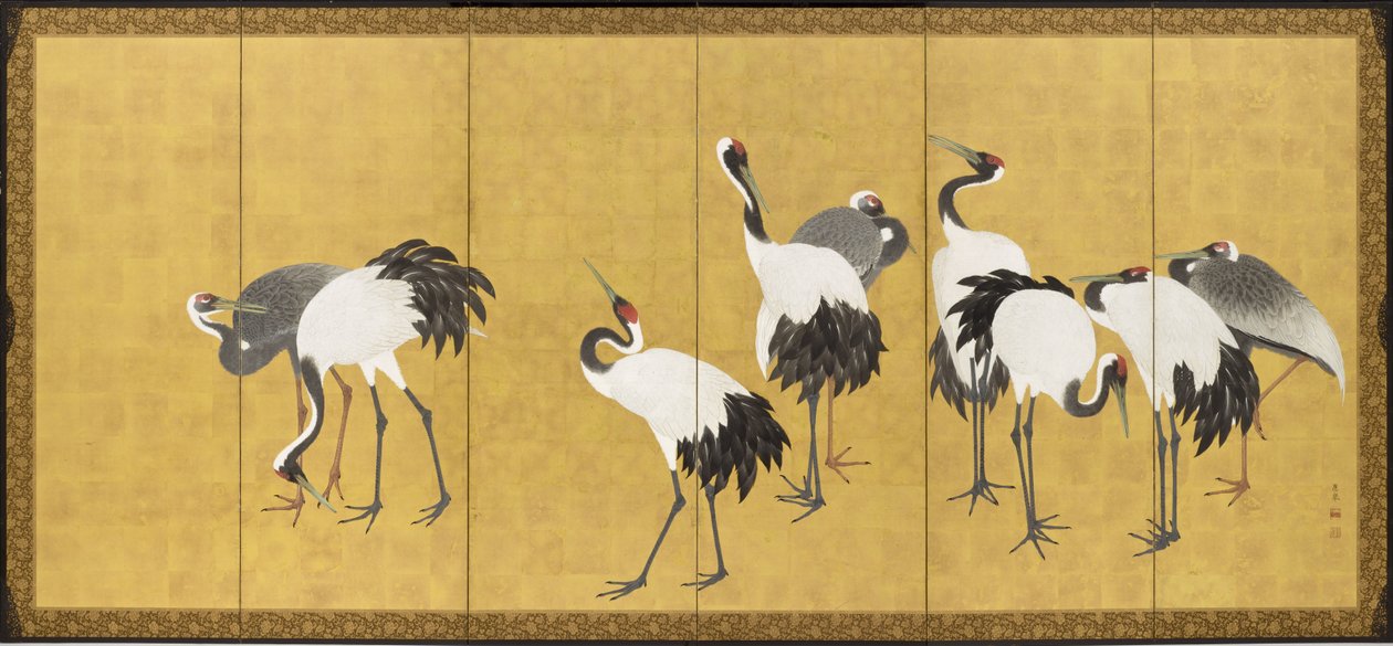 Grues - Maruyama Okyo
