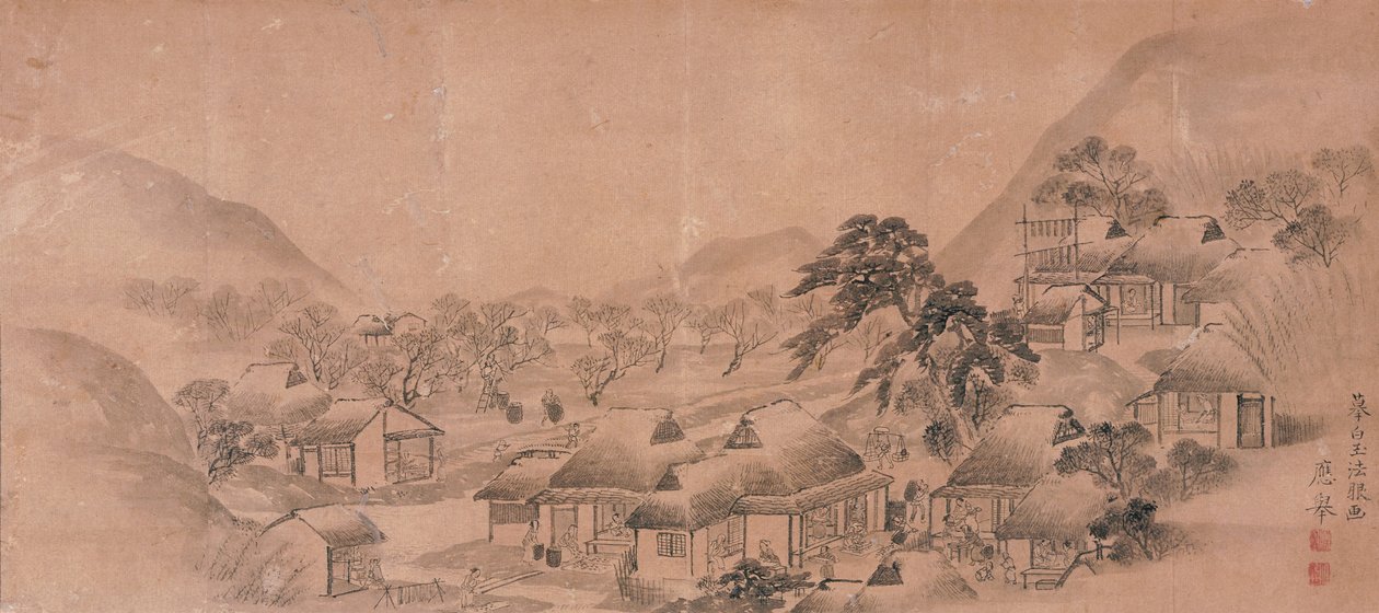 Esquisse pour un paravent - Maruyama Okyo