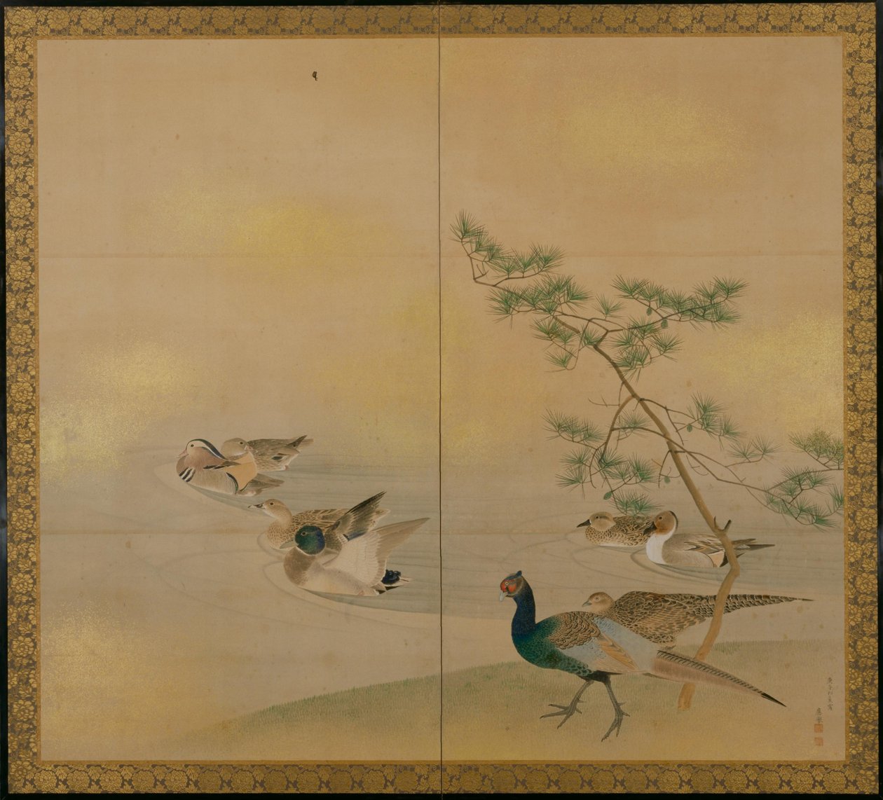 Oiseaux aquatiques - Maruyama Okyo