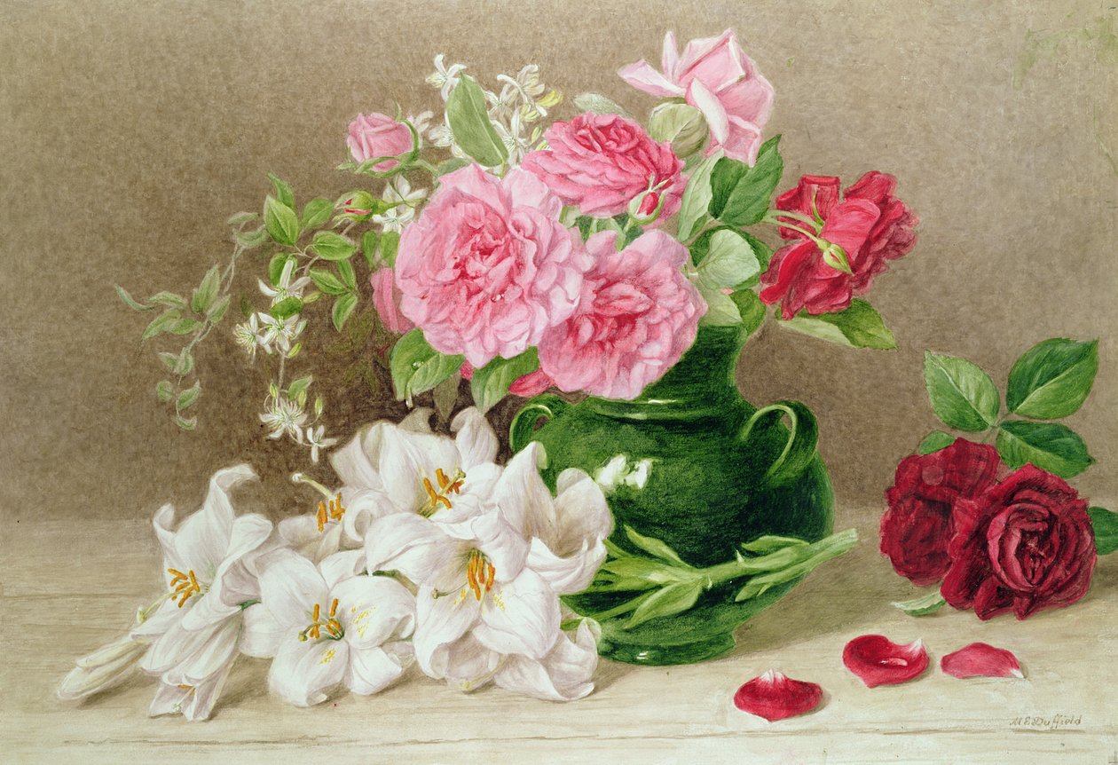 Roses et Lys - Mary Elizabeth Duffield