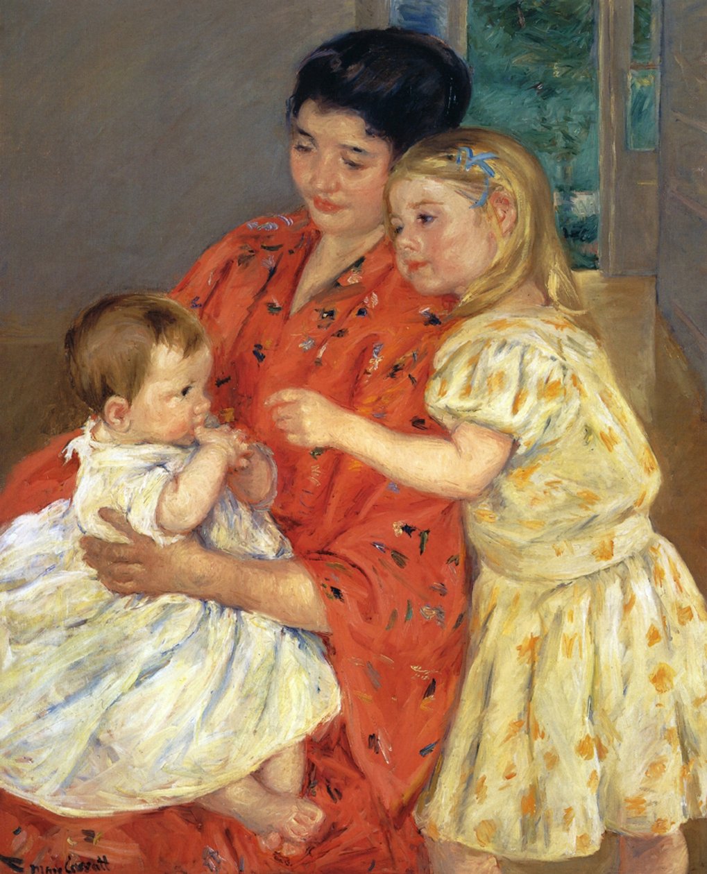 Mère et Sarah avec le bébé, 1901 - Mary Cassatt