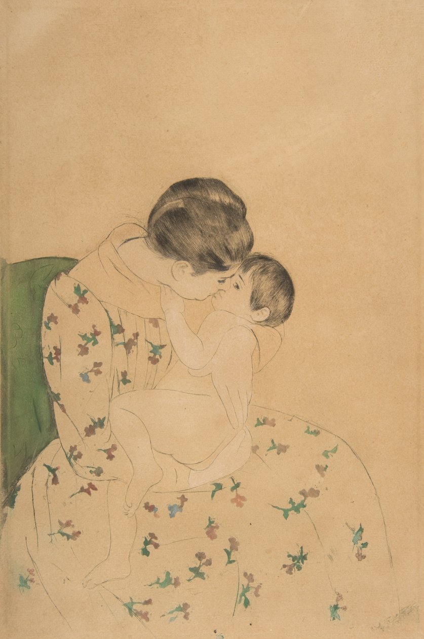 Le baiser de la mère, c.1891 - Mary Cassatt