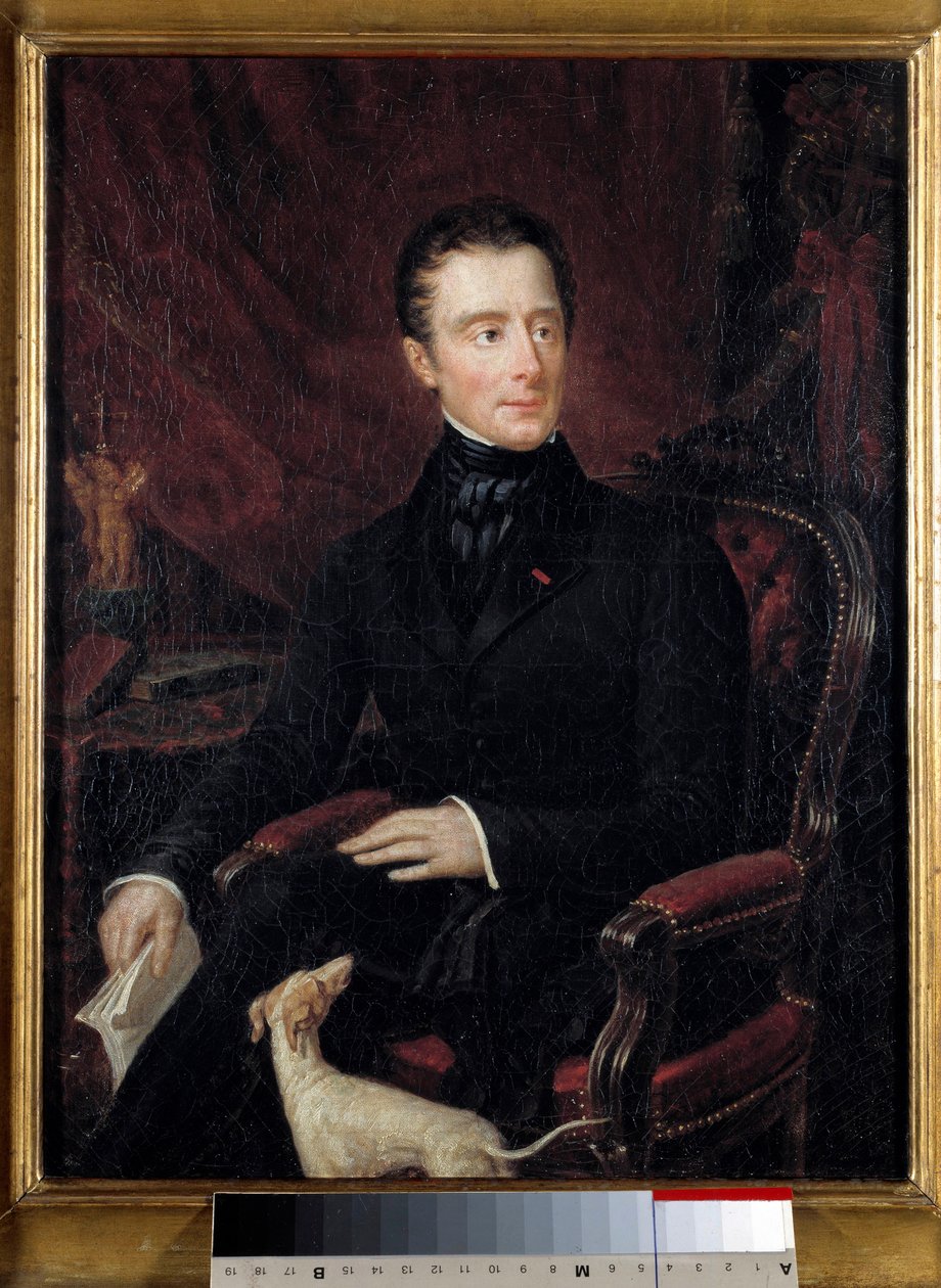 Portrait du poète français Alphonse de Lamartine (1790-1869) - Mary Ann Elisa Lamartine