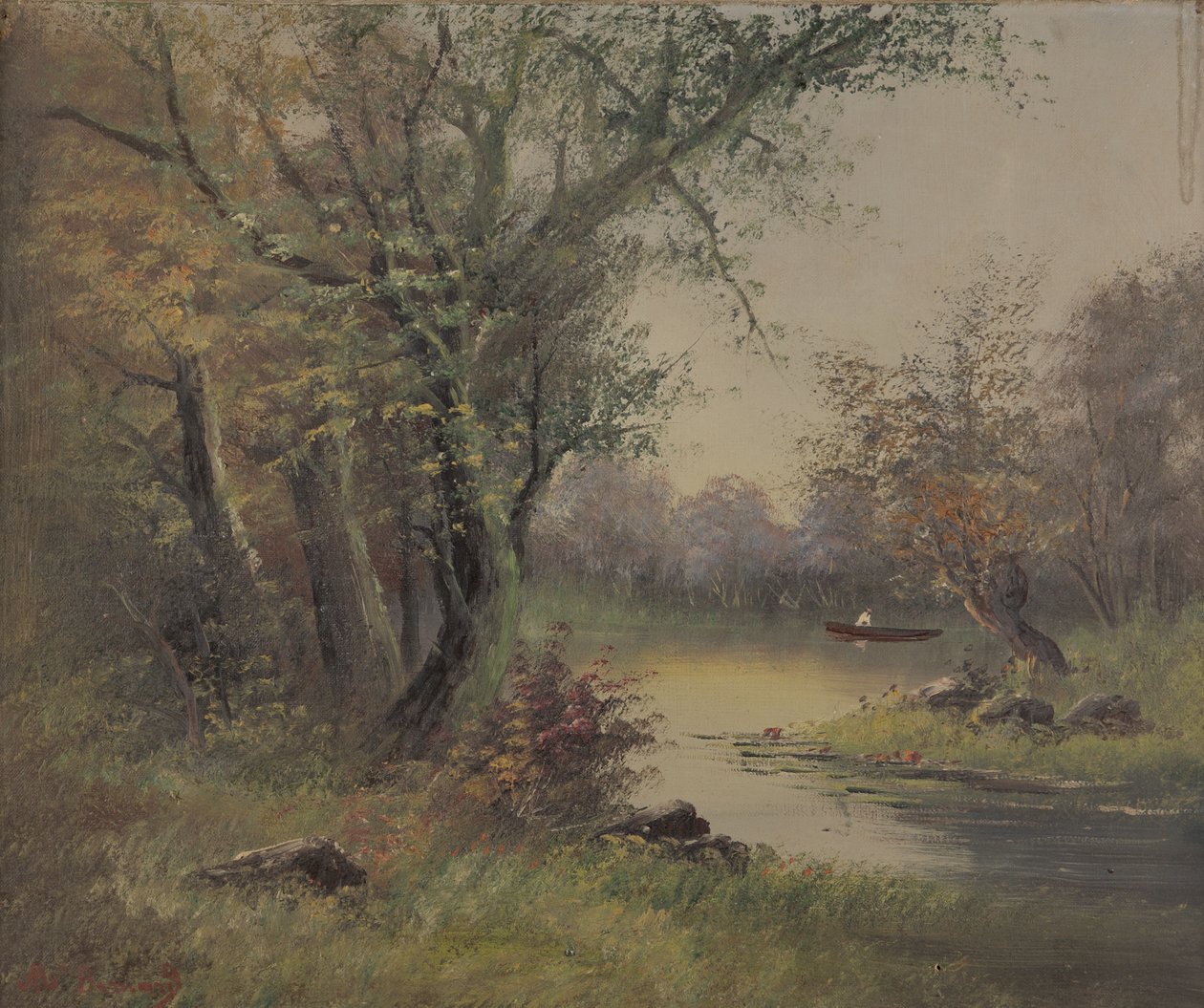 Scène de rivière - Mary B Barnard