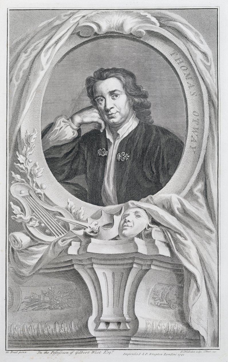 Thomas Otway, gravé par Jacobus Houbraken, Amsterdam, 1741 - Mary Beale
