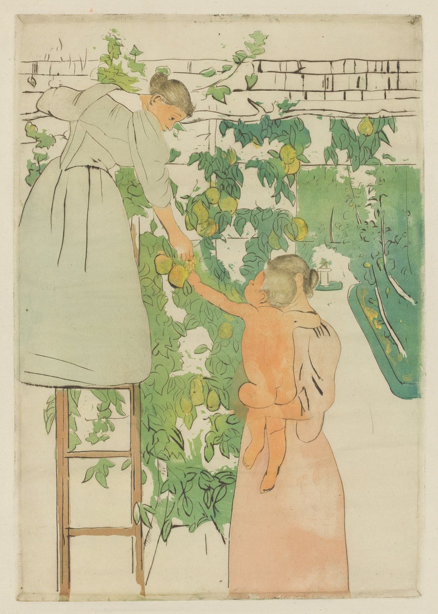Cueillette de fruits - Mary Cassatt