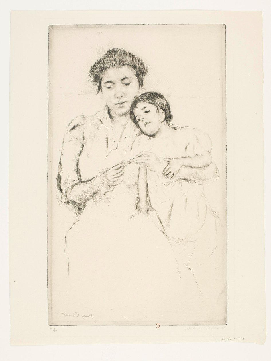 Leçon de crochet - Mary Cassatt