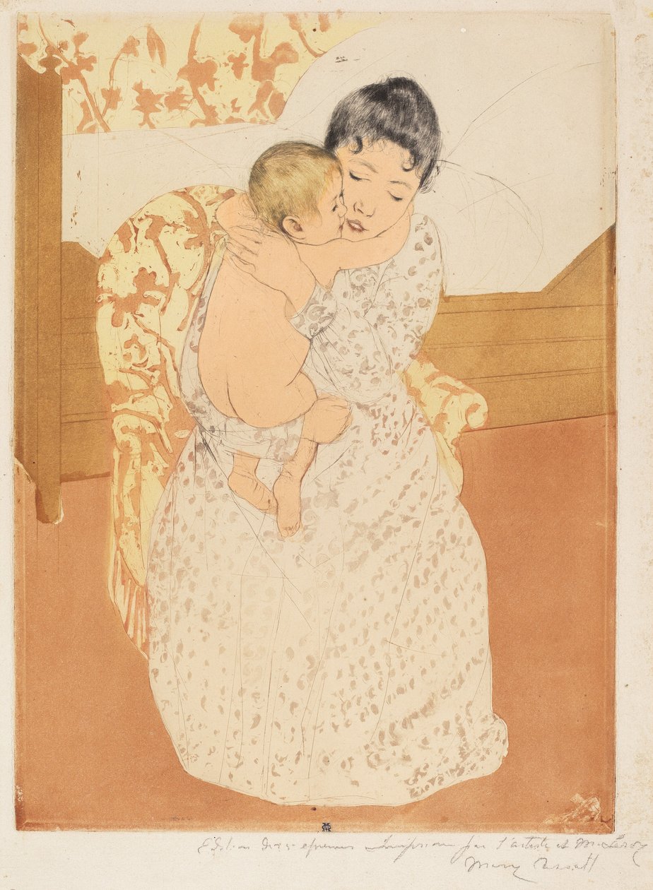 Caresse maternelle, 1890-1891 - Mary Cassatt
