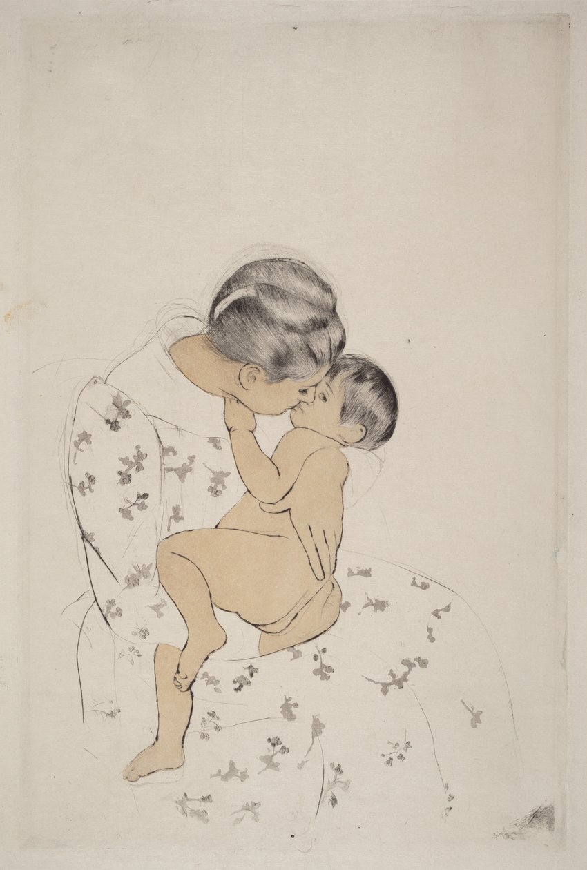 Le baiser de la mère - Mary Cassatt