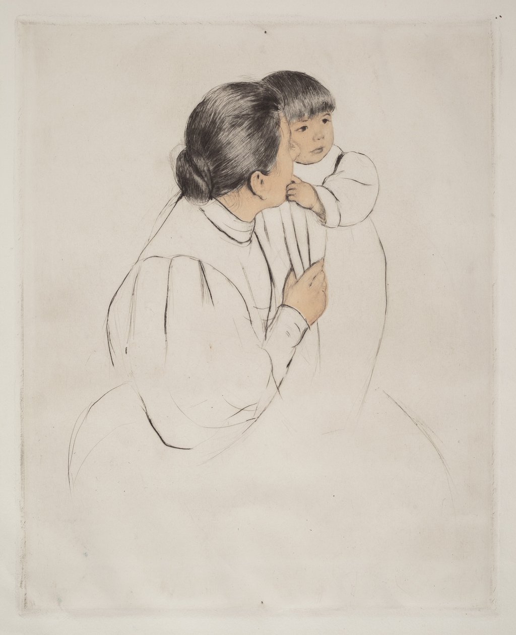 Mère paysanne et enfant - Mary Cassatt