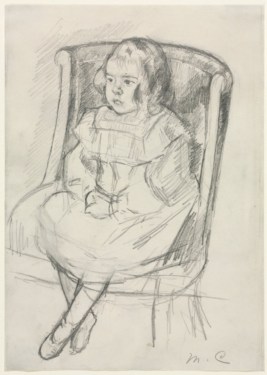 Simone assise, vers 1903 - Mary Cassatt