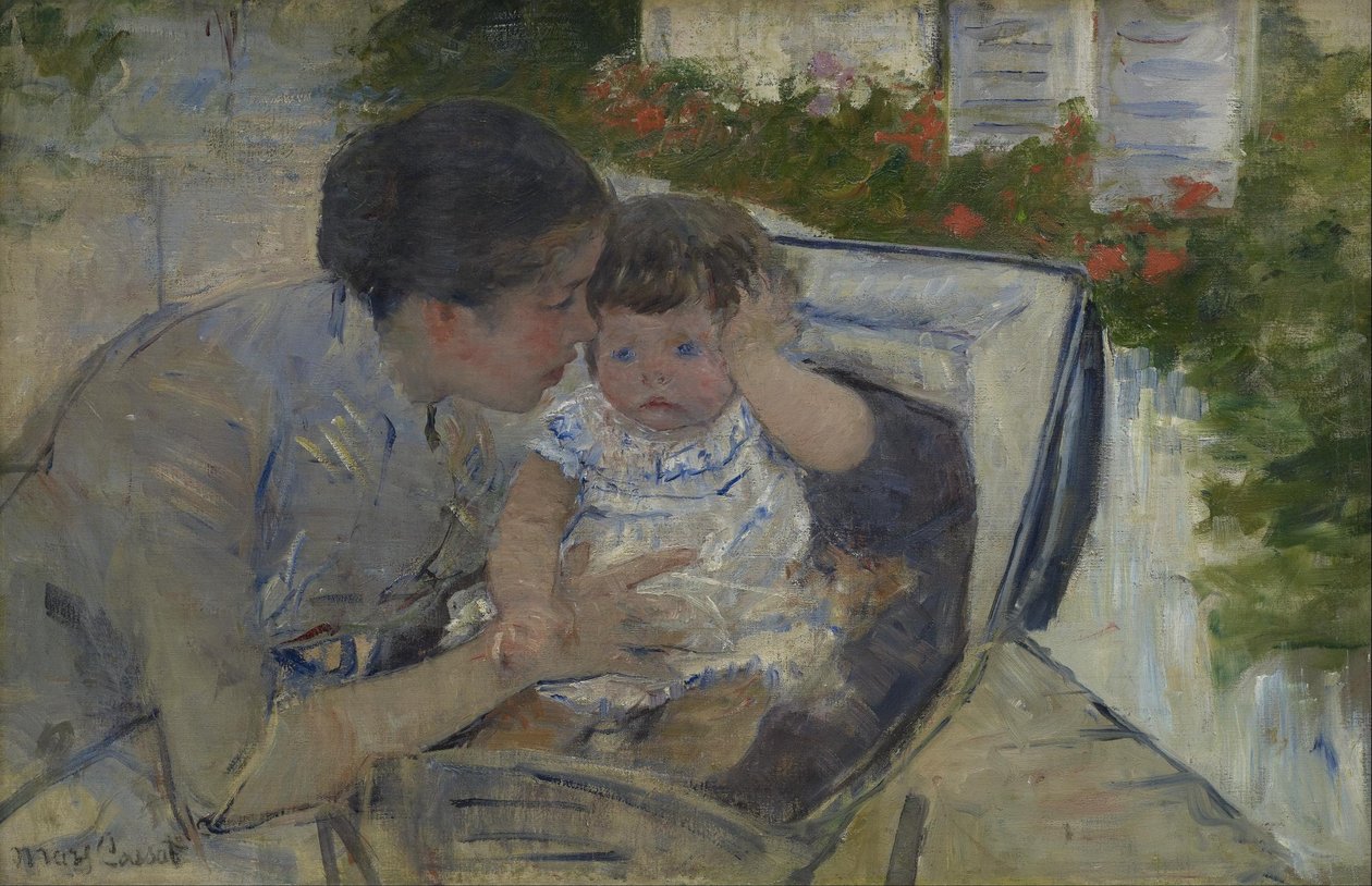 Susan réconforte le bébé - Mary Cassatt