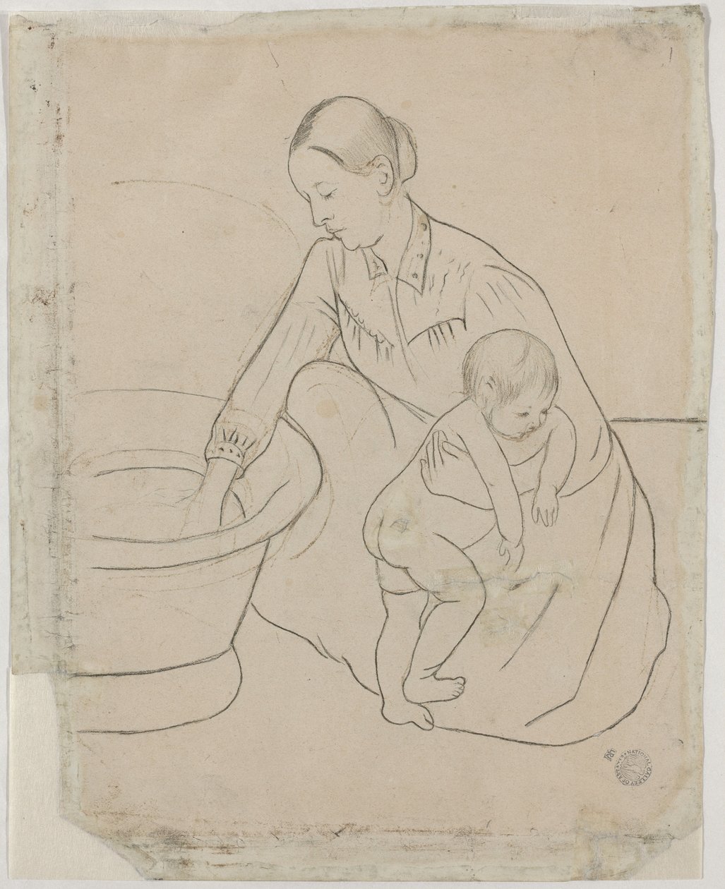 Le Bain (verso) - Mary Cassatt