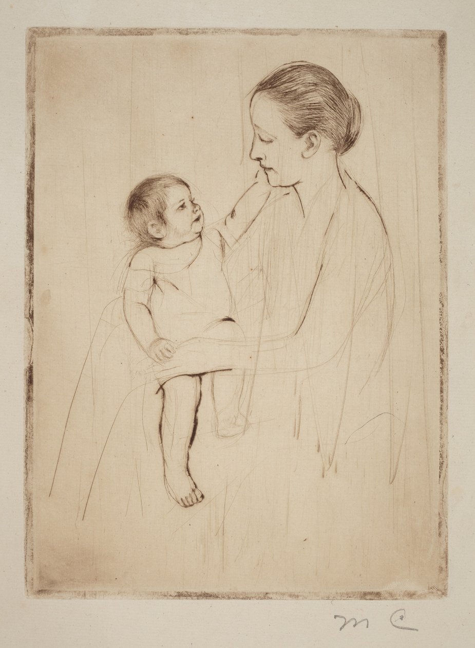 La caresse - Mary Cassatt