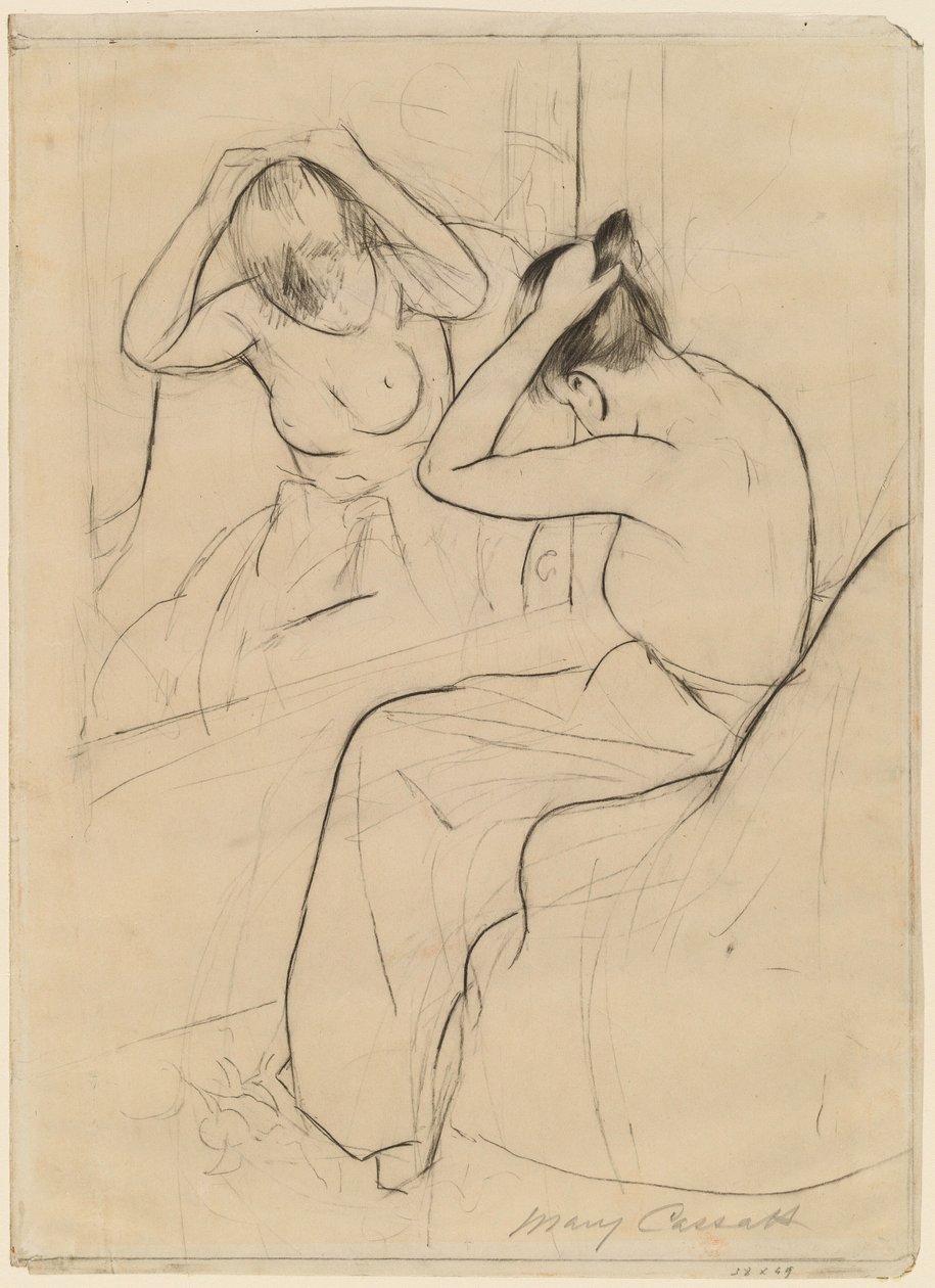 La coiffure - Mary Cassatt
